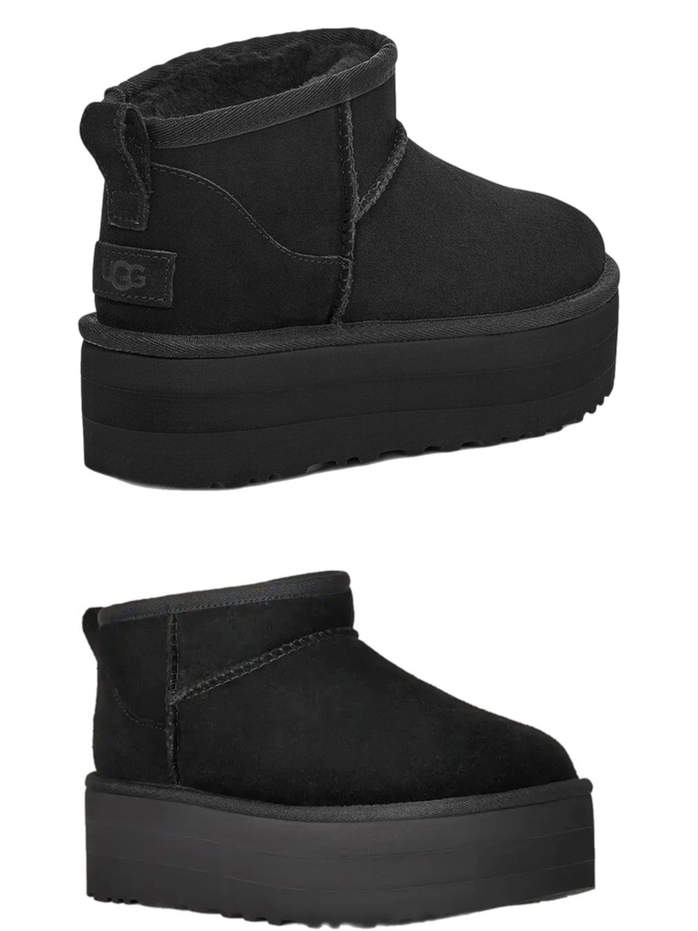 Ugg Classic Ultra Mini Platform Black New In Box Size 7 - Picture 2 of 10